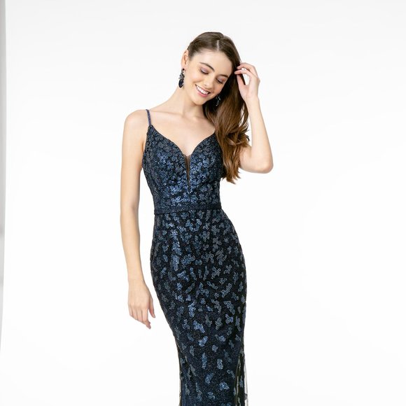 NEW LONG OFF SHOULDER SLEEVELESS SHEATH DRESS WITH STRAPS & ZIPPER BACK GL2917 - Picture 1 of 10
